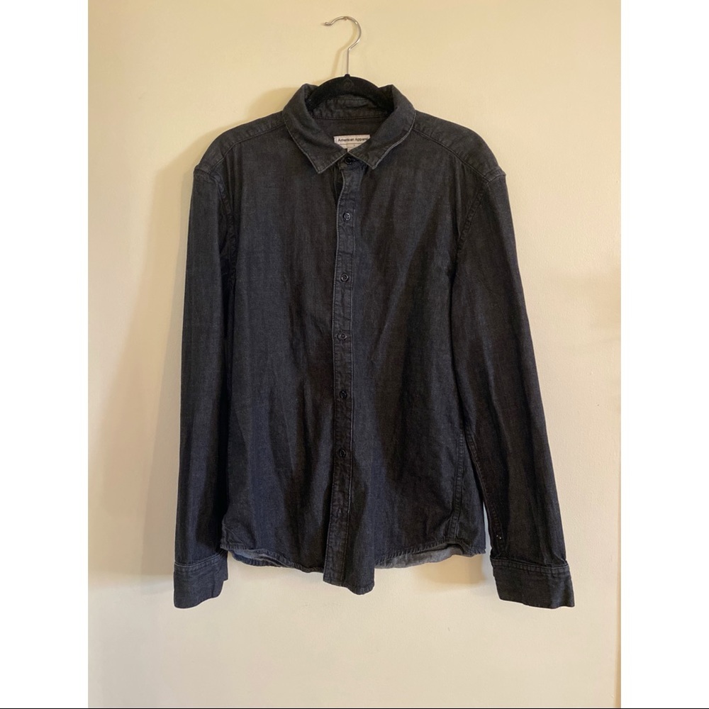 American Apparel black denim shirt